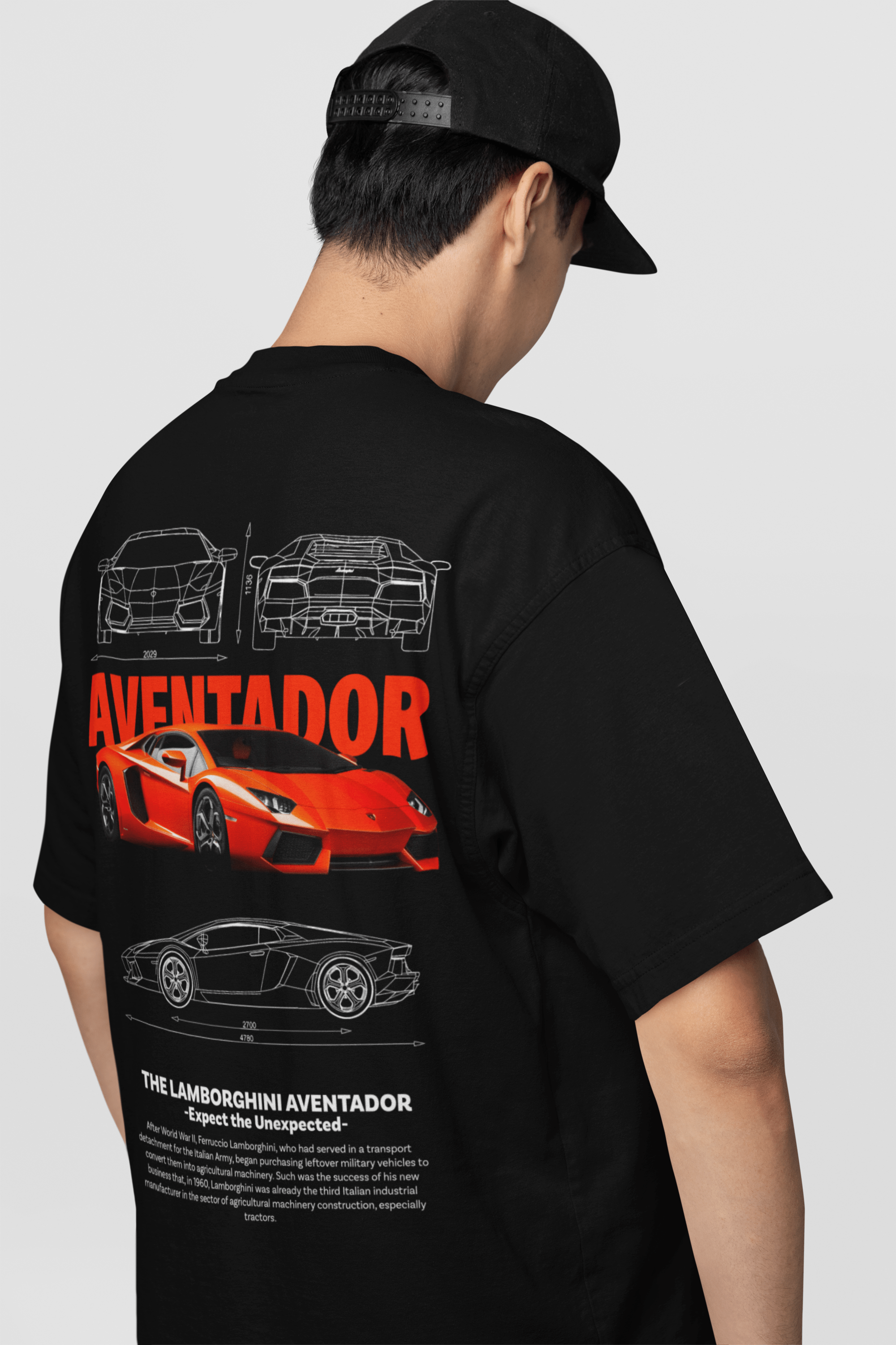 Orange Lamborgini Aventador T-Shirt