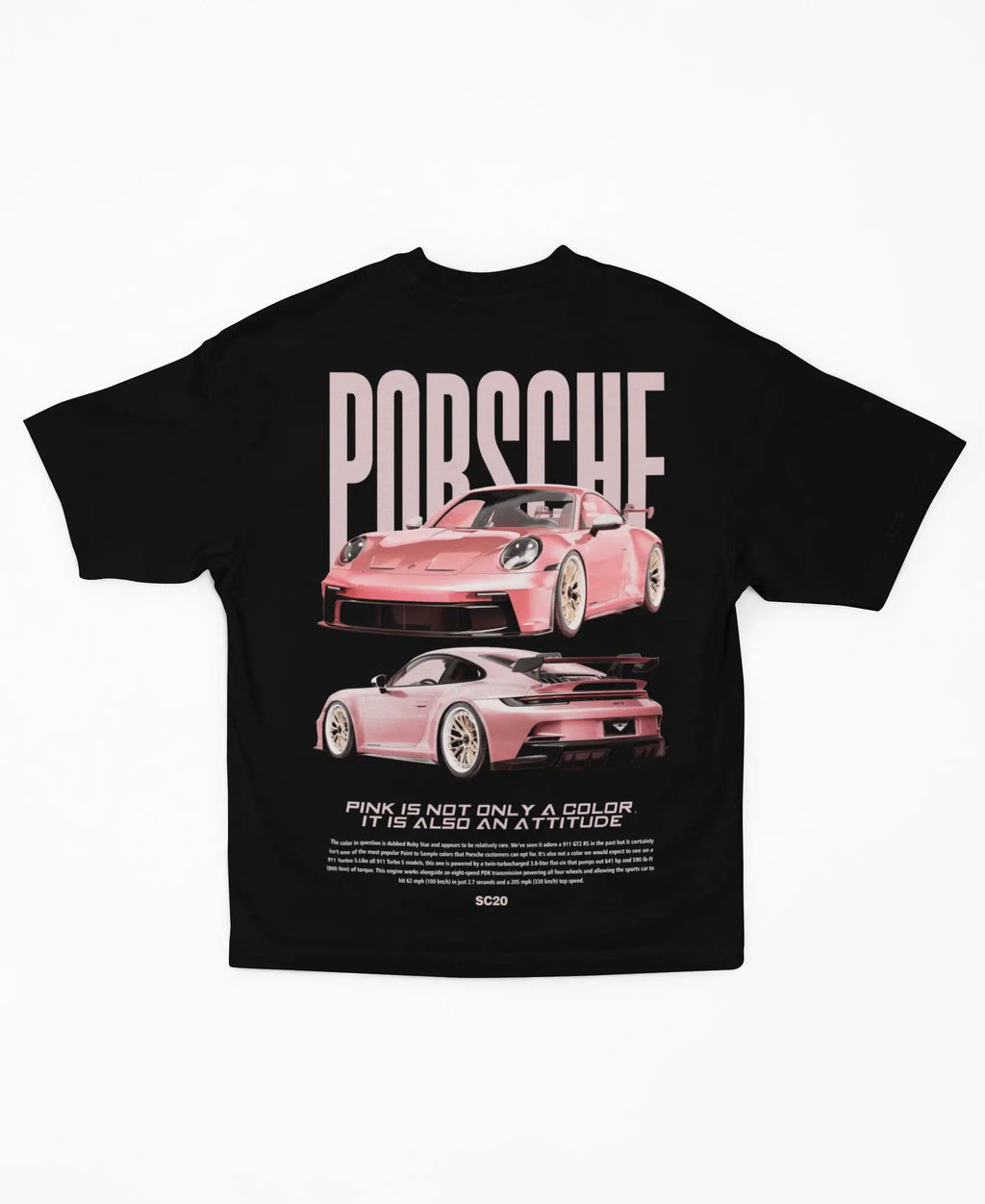 Pink Pig Porsche 911 GT3 T-Shirt