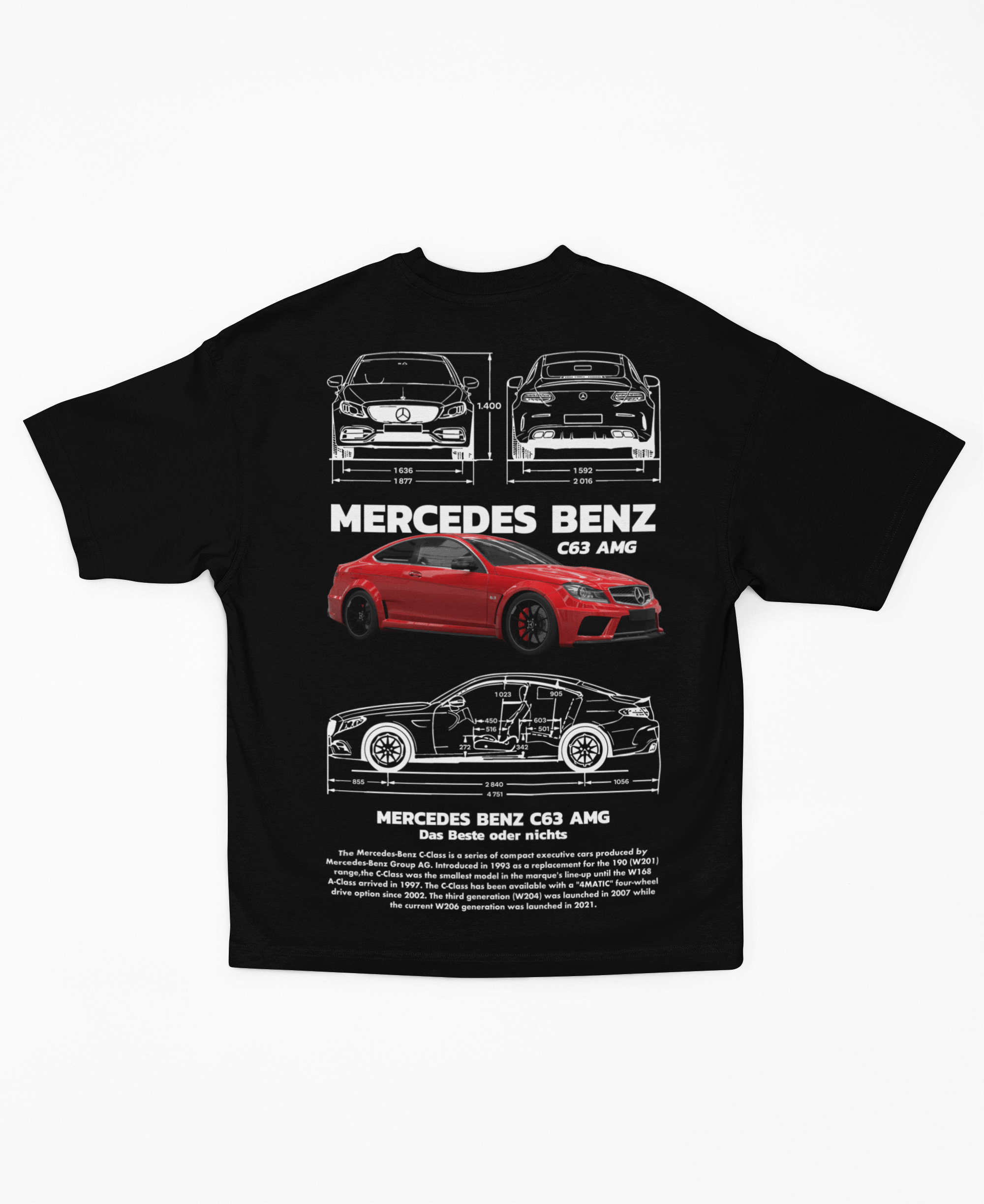 Red Mercedes Benz C63 AMG T-Shirt
