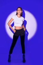 White Plain Crop Top