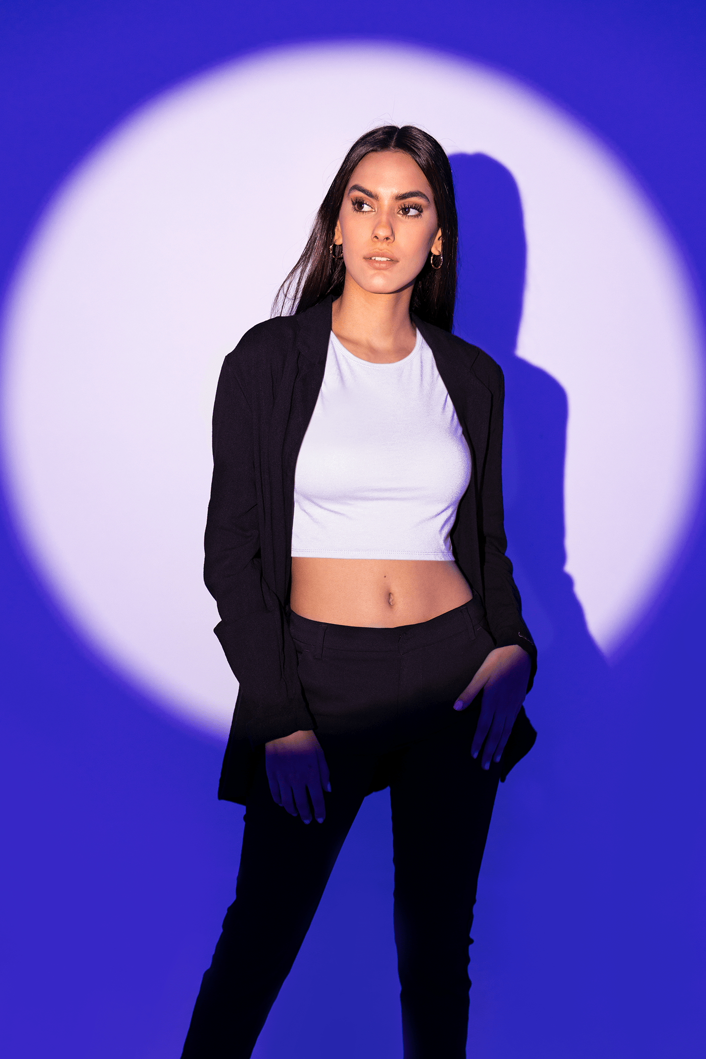 White Plain Crop Top