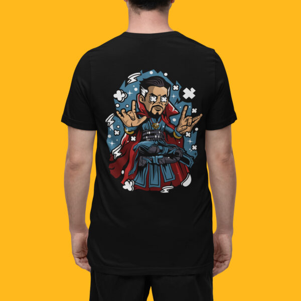 Doctor Strange - Back Printed - Superhero T-Shirt - Black - Image 7