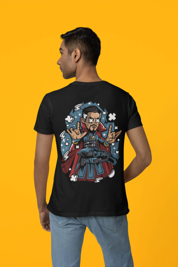 Doctor Strange - Back Printed - Superhero T-Shirt - Black - Image 5