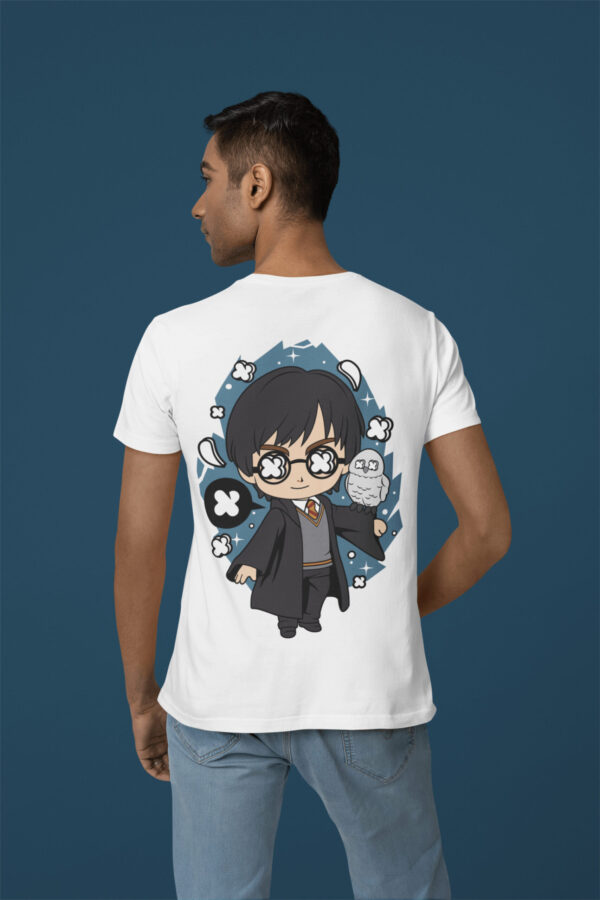 Harry Potter - Back Printed - White T-Shirt - Image 5