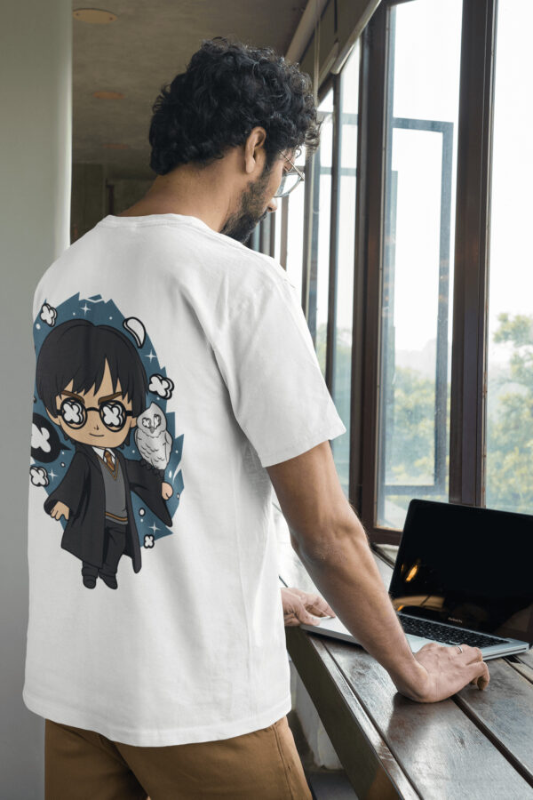 Harry Potter - Back Printed - White T-Shirt