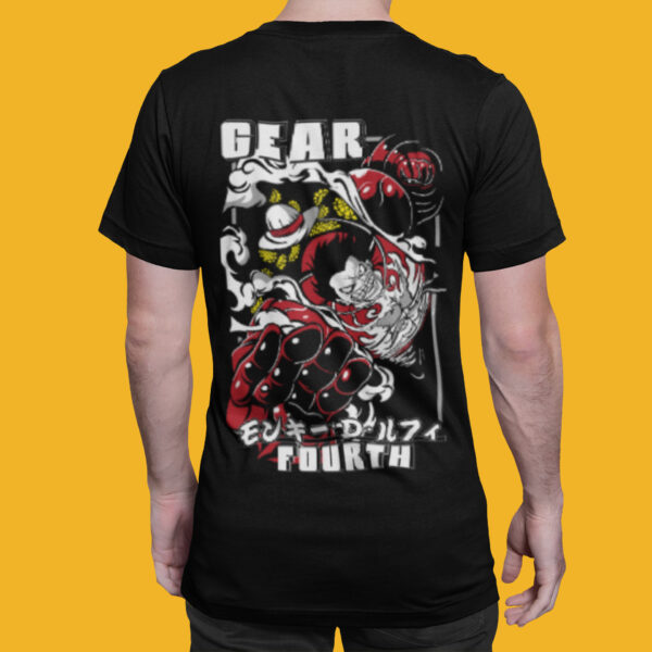 Gear Fourth - Black Printed - Anime T-Shirt - Image 6