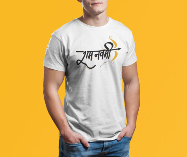 Ram Navami - White Printed - Spiritual T-Shirt - Image 5