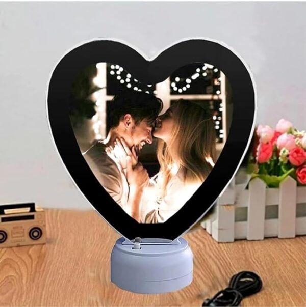 Heart Shaped - White Magic Mirror - Customizable